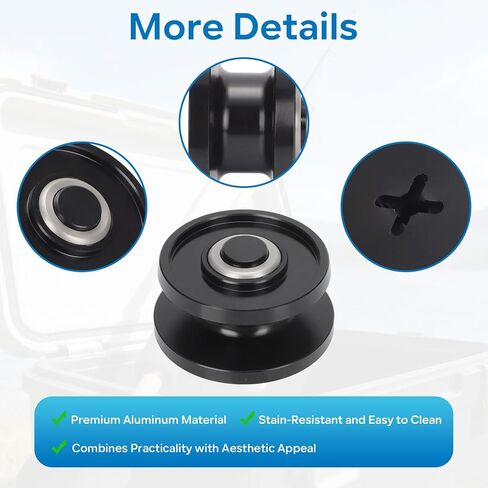 Aluminum Groove Spool Fits for Abu Cardinal 4 40 44 & Zebco 4 Reel - Fishing Reel Replacement Parts (Black) in Saudi Arabia