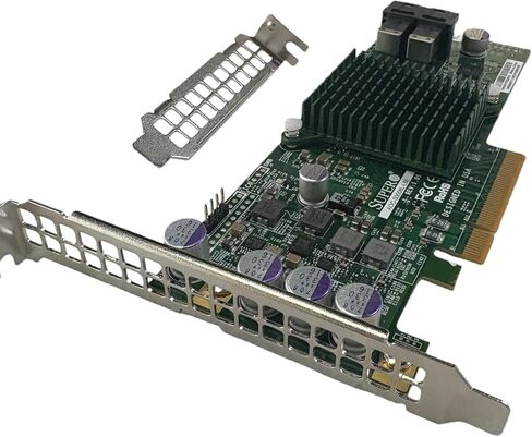 9300-8i LSI3008 AOC-S3008L-L8E HBA 8-Port 12Gb PCIe 3.0 IT Mode ZFS FreeNAS unRAID SAS SATA Expander+2*SFF-8643-SATA Cable in Saudi Arabia