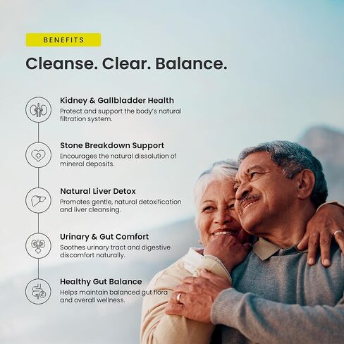 NutraChamps Chanca Piedra Stone Breaker – Kidney Stone Dissolver Support & Gallbladder Cleanse Supplement – Calcium Oxalate Balance & Detox for Urinary Tract Supplement with Nettle Leaf in Saudi Arabia