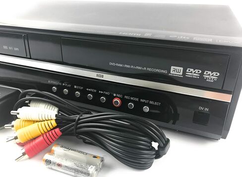 توشيبا D-VR600 Tunerless 1080i Up-Converting DivX Certified DVD Recorder VCR Combo، أسود in Saudi Arabia