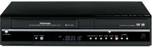 توشيبا D-VR600 Tunerless 1080i Up-Converting DivX Certified DVD Recorder VCR Combo، أسود in Saudi Arabia