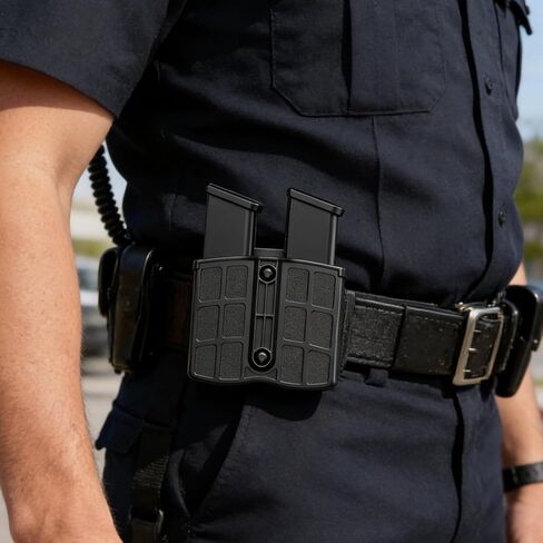 حقيبة مجلة عالمية فردية ومزدوجة - احتفاظ قابل للتعديل لأكواب 9 مم / .40 / .45 | يناسب غلوك، سيج سوير، S&W، بيريتا، براوننج، توروس، H&K، سبرينغفيلد، روجر in Kuwait