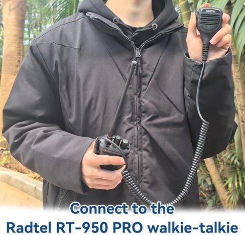 radtel Heavy Duty Waterproof Speaker Mic for RT-950 RT-950 PRO Radios, Noise-Cancelling Walkie Talkie Microphone（New Version） in Saudi Arabia