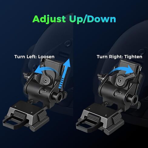 GOYOJO Night Vision Goggles Mount – NVG Helmet Mounting Bracket, Adjustable Night Vision Binocular Connector for Helmet Mount System | Lightweight, Stable, and Quick-Detach Design in Saudi Arabia