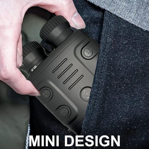 Night Vision Binoculars, Night Vision Goggles for Hunting, 5X Digital Zoom 1080P Infrarednight Vision Monocular for Viewing 984ft/300M in 100% Dark Black in Saudi Arabia