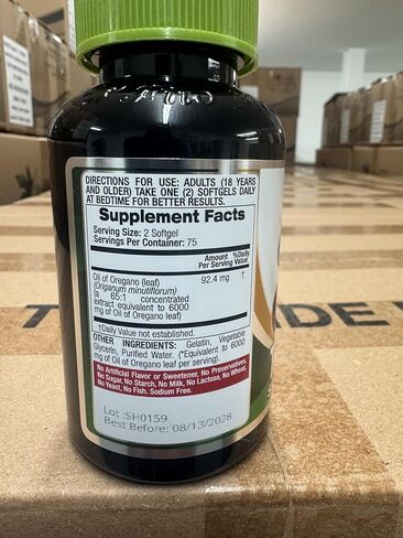 FITO MEDIC'S Lab - Oregano Oil - 4000 mg per Serving, -150- Oregano Oil Capsules -Pure- Oil of Oregano - Ultra high Absorption.- in Saudi Arabia
