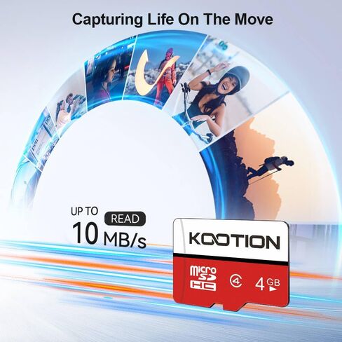 KOOTION 4 GB Micro SD Cards 5-Pack, Class 4 MicroSD Flash Memory Card, C4, TF Card with Adapter for MP3/MP4/Old Phones in Saudi Arabia