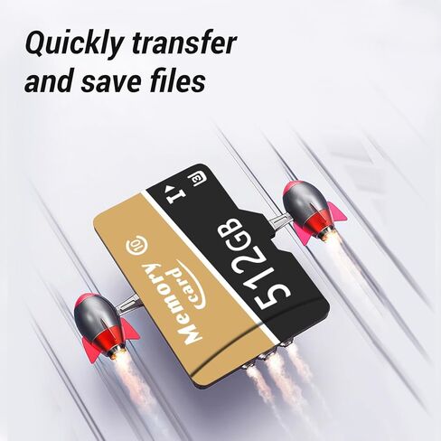 512GB Micro Card MicroXC TF Card A1 U3 Class10 V30 4K Video Recording with Adapter in Saudi Arabia