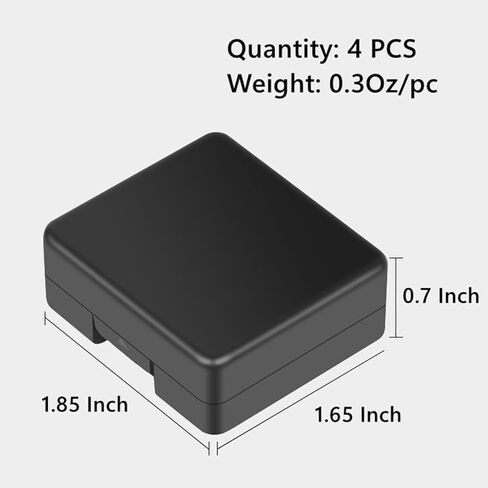 Pack of 4 Plastic Protective Storage Case Boxes Compatible with Battery of Gopro Hero 8/9/10/11/12/13 Black Cameras, Multifunctional Battery Case Organizer with Memory Card Slot in Saudi Arabia