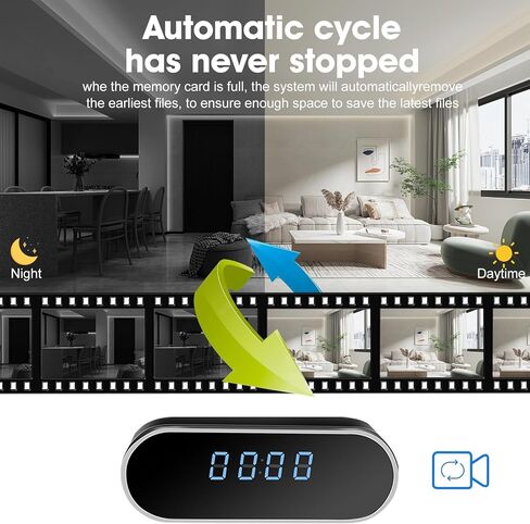 واي فاي كاميرا خفية على مدار الساعة HD 1080P للمنزل والمكتب وكاميرا تجسس للمراقبة الداخلية مع كشف الحركة / الرؤية الليلية كاميرا مراقبة مربية بدون بطاقة SD in Kuwait