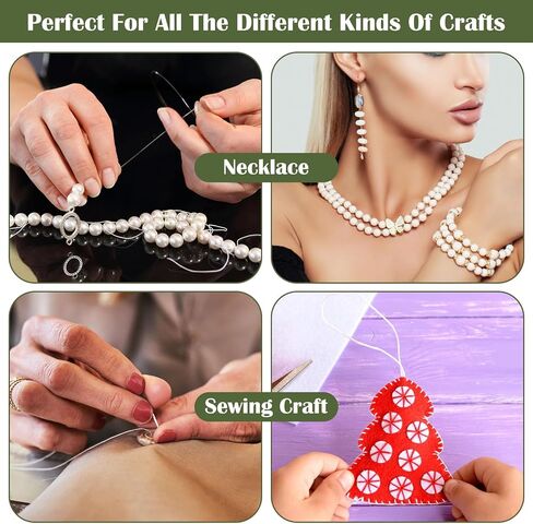 2 Pcs Fishing Thread, Invisible String Magic Thread for Fishing Elastic Thread Clear Fishing String 0.2mm Length Stretchy Fishing Line for Salmon Sturgeon Bass Hanging Decorations DIY Handmade in Saudi Arabia