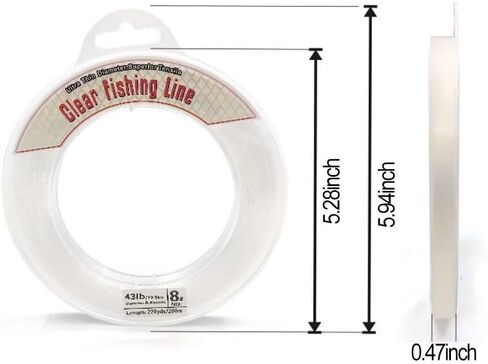 656FT Clear Nylon String, 40 Pound Strength Fishing Wire for Hanging Decorations in Saudi Arabia
