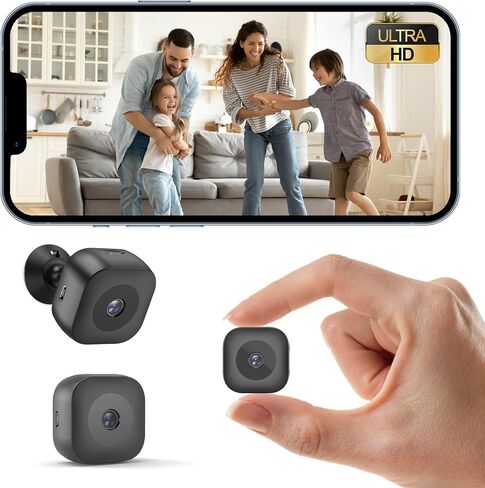 الكاميرا الصغيرة ، HD Camera Camera WiFi Wireless Cameras SD Card Croot & App Control ، والمراقبة اللاسلكية ، والكشف عن الحركة والرؤية الليلية للعدوى الداخلية in Kuwait
