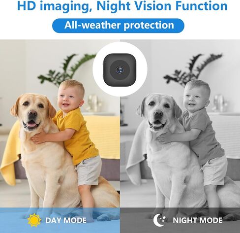الكاميرا الصغيرة ، HD Camera Camera WiFi Wireless Cameras SD Card Croot & App Control ، والمراقبة اللاسلكية ، والكشف عن الحركة والرؤية الليلية للعدوى الداخلية in Kuwait