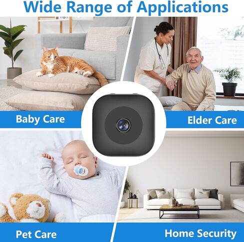 الكاميرا الصغيرة ، HD Camera Camera WiFi Wireless Cameras SD Card Croot & App Control ، والمراقبة اللاسلكية ، والكشف عن الحركة والرؤية الليلية للعدوى الداخلية in Kuwait