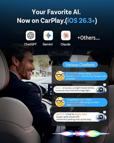 Ottocast Mini Nova (2026 Version) Wireless CarPlay Adapter, Plug & Play Dongle for iPhone & Android, 5s Auto Connect, Aluminum Alloy Shell, Better Heat Dissipation,Low-Latency,Steering-Wheel Ready in Saudi Arabia