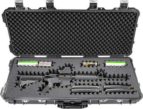 Eylar 38" Hard Roller Rifle Case w/Retro Boombox UV Print and RAGAR 35.75" Foam Insert in Saudi Arabia