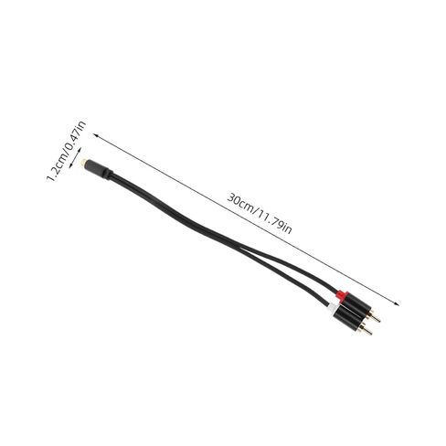 ibasenice 2pcs 0. Gold-Plated RCA Audio Cable Splitter Y Adapter, Female to Dual Male Extension Cord for Car Speaker System Installation and Amplifier Connection in Saudi Arabia