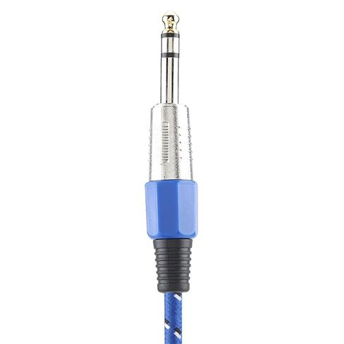 6.35mm Shielded Car Audio Interconnect Cable 1.8m Silvery White - High Fidelity Signal Transfer, and RFI Noise Reduction, Durable for Car and Home Audio Systems (Blue) in Saudi Arabia