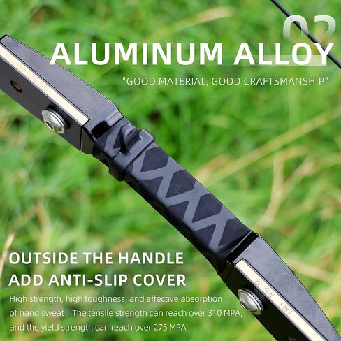 Traditional Longbow Archery Hunting Shooting 40inch Takedown Practice Competition Recurve Bow and Arrow Set Universal use of Both Hands in Saudi Arabia