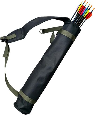 Quiver Arrow Holder, Oxford Cloth Archery Quivers, Adjustable Shoulder Strap Portable Arrow Quiver for Outdoor Hiking, Hunting, Training, Targeting, Cosplay, Only The Quiver is Included in Saudi Arabia