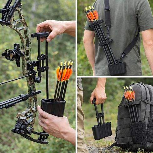 Arrows Bows Quiver, 6 Quiver Buckle Type Bows Holder Box Outdoors Archery Equipment Sports Equipment in Kuwait