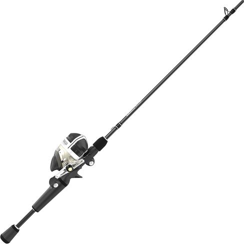 Zebco Bullet MG Spincast Reel and Fishing Rod Combo, IM8 Graphite Rod with MaxTac Grip Rod Handle, Fastest Spincast Reel Ever in an Ultra-Lightweight Magnesium Body, Dark Silver in Saudi Arabia