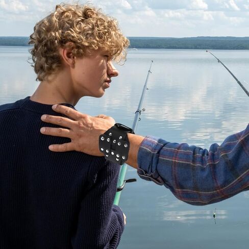 FRCOLOR Adjustable Fishing Handguard Wristband with Steel Plate Lightweight Hand Protection Bracer for Right and Left Hand Bowfishing Wristband for Fishing in Saudi Arabia