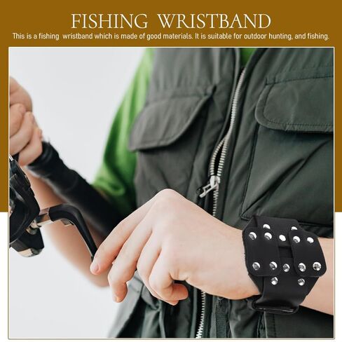FRCOLOR Adjustable Fishing Handguard Wristband with Steel Plate Lightweight Hand Protection Bracer for Right and Left Hand Bowfishing Wristband for Fishing in Saudi Arabia