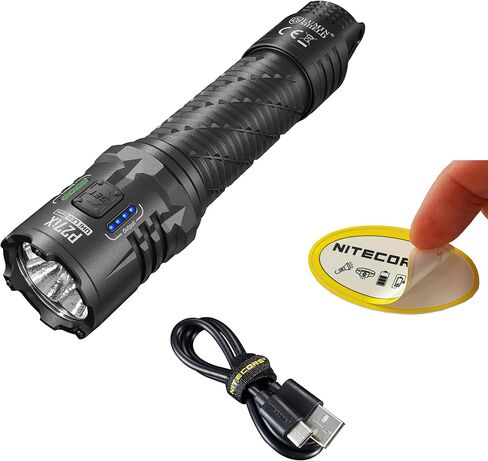 Nitecore P27iX 5000 Lumen Tactical Flashlight, USB-C Rechargeable, Dual Switch Custom Controls, Spot Flood Mixed Beam, High Output EDC Duty Flashlight in Saudi Arabia