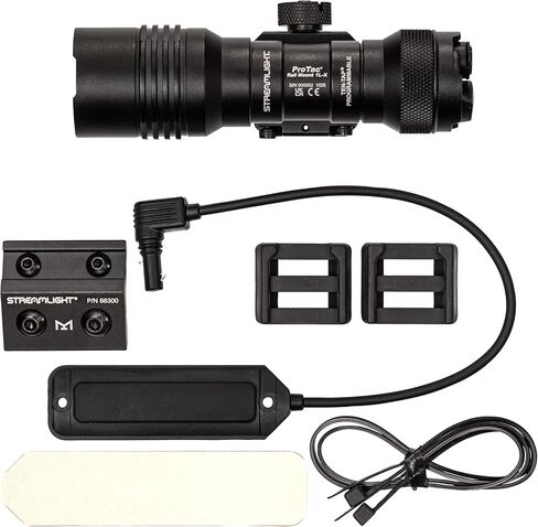 Streamlight 89024 ProTac Rail Mount 1L-X Pro 500-Lumen 18,000-Candela Rechargeable Capable Weapon Light with Non-Rechargeable Batteries, Picatinny and M-LOK Compatible, Black in Saudi Arabia