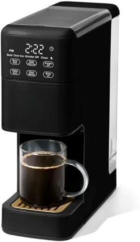 Perfect Perfect Grind ™ Single Severy Servine Maker ، مطحنة مدمجة ، 6 أحجام ، 3 نقاط قوة ، مرشح خالٍ من الجراء ، قابلة لإعادة الاستخدام ، خزان 64 أوقية ، عرض اللمس ، المشروب الساخن والثليث. (الجليد الأبيض) in Kuwait
