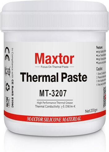 معجون حراري Maxtor MTP-3207 200 جرام عالي الأداء لوحدة المعالجة المركزية، شحم معجون حراري لمبرد وحدة المعالجة المركزية GPU LED IC PS5 Xbox، بدون موصل in Kuwait