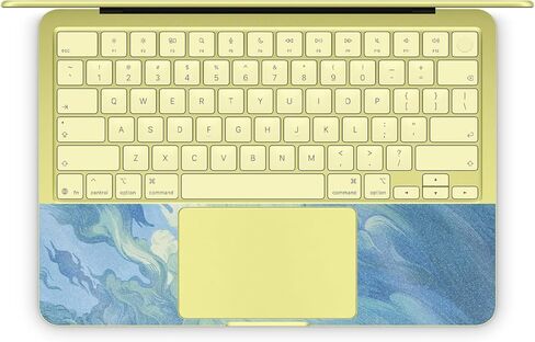 Glossy Glitter Laptop Skin Compatible with Apple MacBook Neo - Visionary - Premium 3M Vinyl Protective Wrap Decal Cover - Easy to Apply | Crafted in the USA by MightySkins in Saudi Arabia