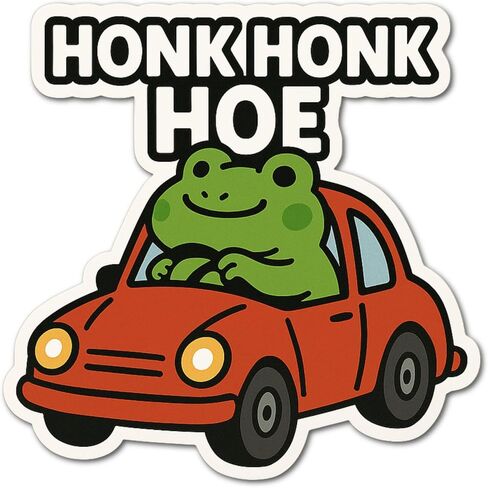 Honk Honk Hoe Waterproof Sticker in Saudi Arabia