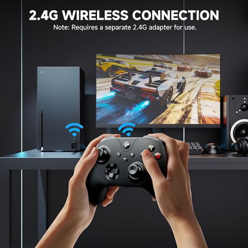 وحدة تحكم لاسلكية YCCTEAM لجهاز Xbox One، وحدة تحكم Xbox One USB Gamepad متوافقة مع Xbox One/S/X/PC Windows 10/11 مع مقبس صوت سماعة الرأس 3.5 ملم (أسود) in Kuwait