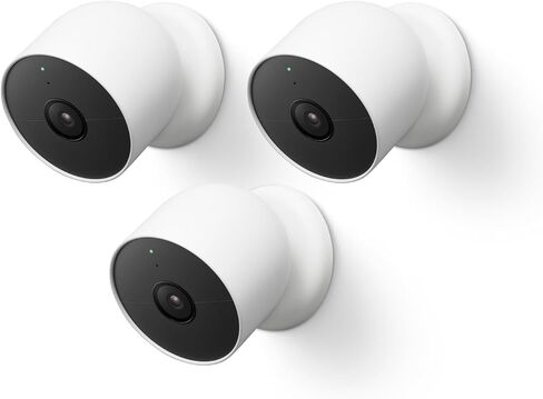 Google Nest Nest Cam 2 Megapixel Outdoor Full HD Network Camera - Color - 3 Pack, Motion Only in Saudi Arabia