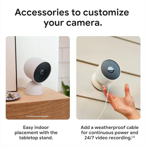 Google Nest Nest Cam 2 Megapixel Outdoor Full HD Network Camera - Color - 3 Pack, Motion Only in Saudi Arabia
