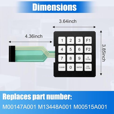 1 حزمة M00147A001 M13448A001 M00515A001 غشاء التبديل لوحة المفاتيح ل Gilbarco Encore 300/500/500S/700S in Kuwait