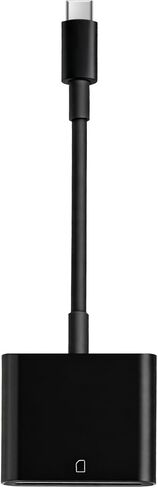 قارئ بطاقة ذاكرة USB C SD، محول كاميرا من النوع C Trail Viewer لهاتف iPhone 17/ iPhone 16/15/ iPad MacBook/Air/Pro iMac/Samsung Galaxy Android (أسود) in Kuwait