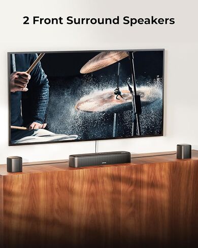 ULTIMEA 7.1ch Surround Sound System for TV, Dolby Atmos Sound Bar with 4 Surround Speakers, VoiceMX, BassMX, 420W Peak Power Sound Bar for Smart TV, HDMI eARC, App Control, Aura A60 Pro, 2026 Model in Saudi Arabia