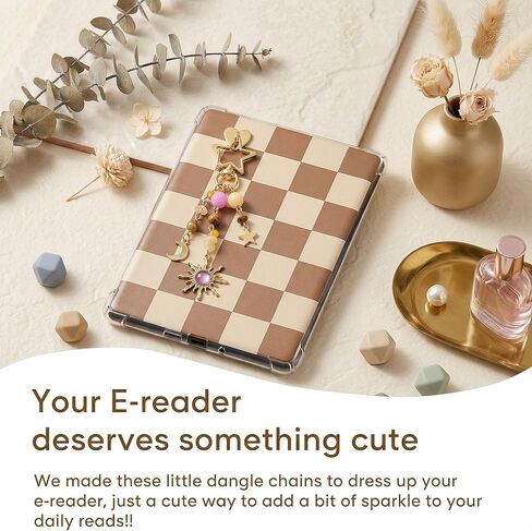 MemeChic Charm Chains for E-Reader with a Type C Charm, Cute E-reader Phone Charms Bracelets Accessories Gift for Reader Booklovers, Charms Compatible for E-Reader in Saudi Arabia