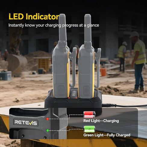 Retevis RB48 Walkie Talkie Charger, Original Charging Base, Dual USB Ports, LED Indicator Lights (1 Pack) in Saudi Arabia