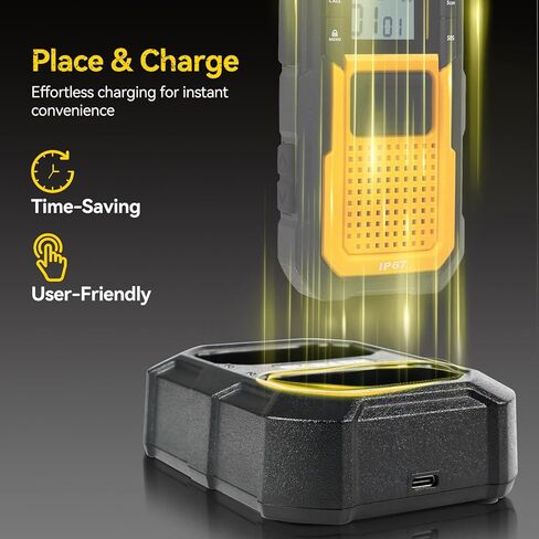 Retevis RB48 Walkie Talkie Charger, Original Charging Base, Dual USB Ports, LED Indicator Lights (1 Pack) in Saudi Arabia