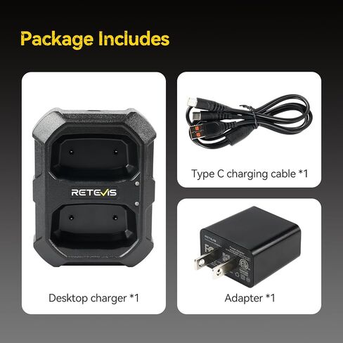 Retevis RB48 Walkie Talkie Charger, Original Charging Base, Dual USB Ports, LED Indicator Lights (1 Pack) in Saudi Arabia