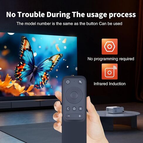 VA-LT003 WDZP New Remote Control Replacement for VAVA 4K VA-LT002 UST Laser Projector (Black) in Saudi Arabia