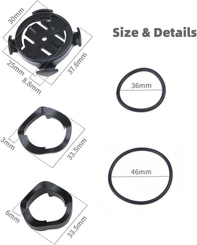 Bike Mount Adapter Compatible with Garmi n GPS Computers,Sport Action Cameras,Bike Lights,Quick Release Strap Mount for Road Mountain Bike MTB Bicycle in Saudi Arabia