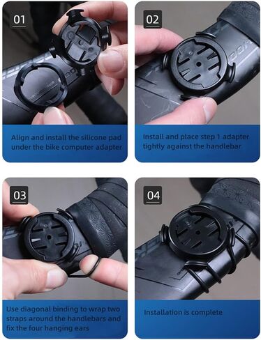 Bike Mount Adapter Compatible with Garmi n GPS Computers,Sport Action Cameras,Bike Lights,Quick Release Strap Mount for Road Mountain Bike MTB Bicycle in Saudi Arabia