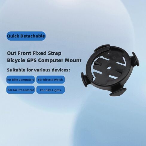 Bike Mount Adapter Compatible with Garmi n GPS Computers,Sport Action Cameras,Bike Lights,Quick Release Strap Mount for Road Mountain Bike MTB Bicycle in Saudi Arabia