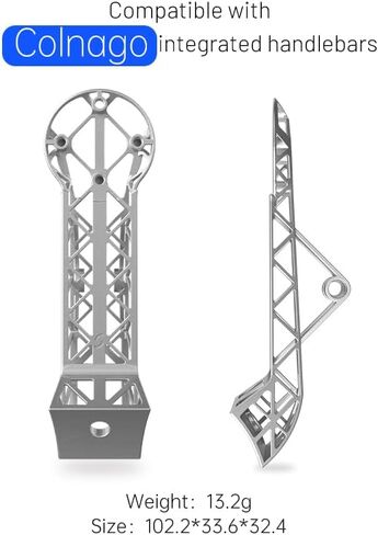 3D Printed Titanium Bike Computer Mount, Ultra-Light Bicycle Computer Mount for Road Bikes Integrated Handlebar Compatible with Garmin, Wahoo, Bryton, GoPro and Headlight in Saudi Arabia